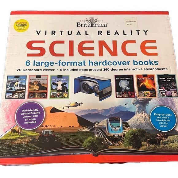 New ENCYCLOPEDIA BRITANNICA Virtual Reality Exploration Science With VR - Picture 1 of 4